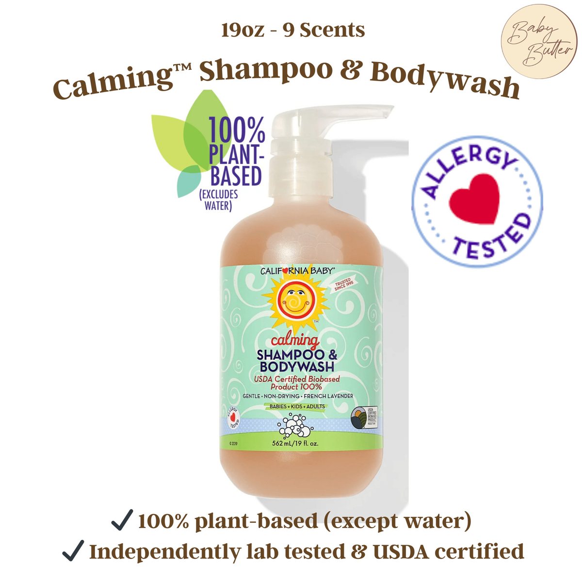 Calming™ Shampoo &amp; Bodywash 19oz🧴🧼- California Baby