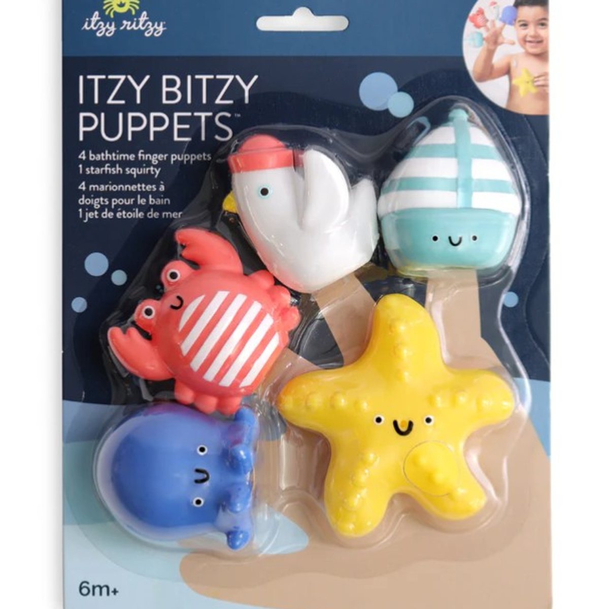 Nautical🌞Itzy Bitzy Puppets™ Bath Toy Set