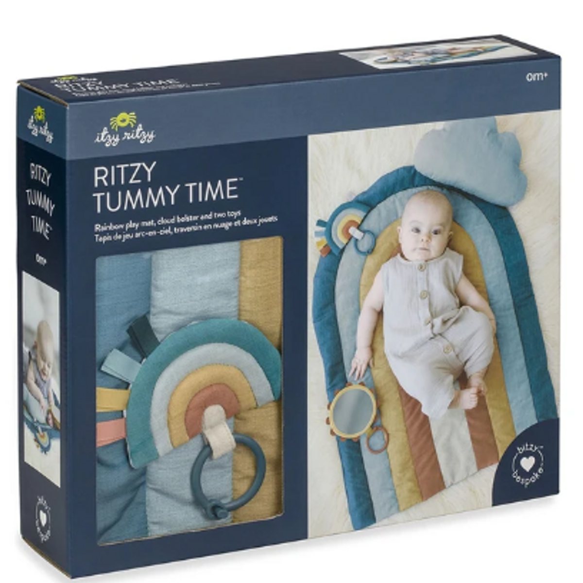 Rainbow - Bitzy Bespoke™ Ritzy Tummy Time Play Mat